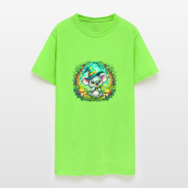 Cute Cartoon Koala T-Shirt - Whimsical Eucalyptus