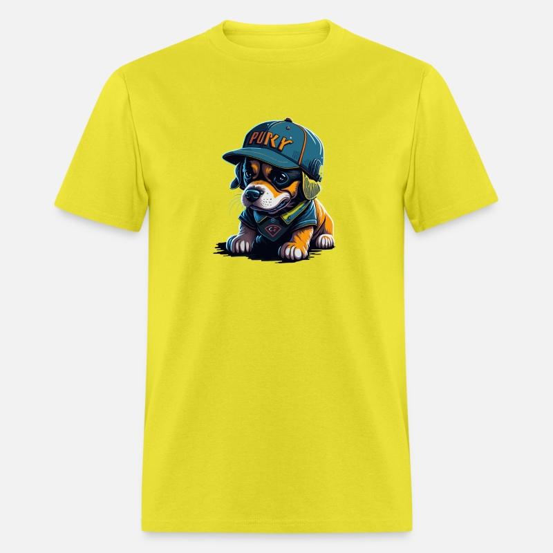 Cute Rottweiler Dog Wearing Baseball Hat