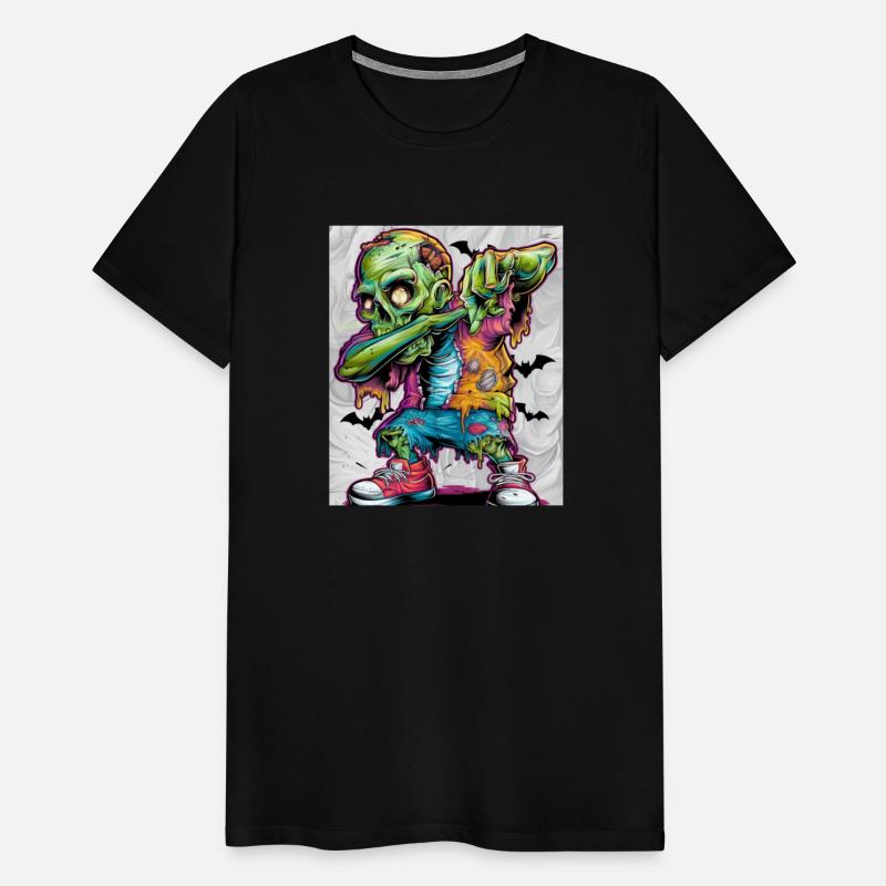 Dabbing post Zombie spooky Fun Horror bats humor