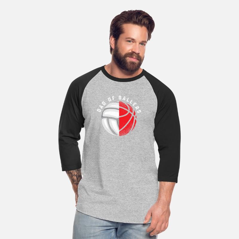 Dad Ballers Volleyball Baetball Son