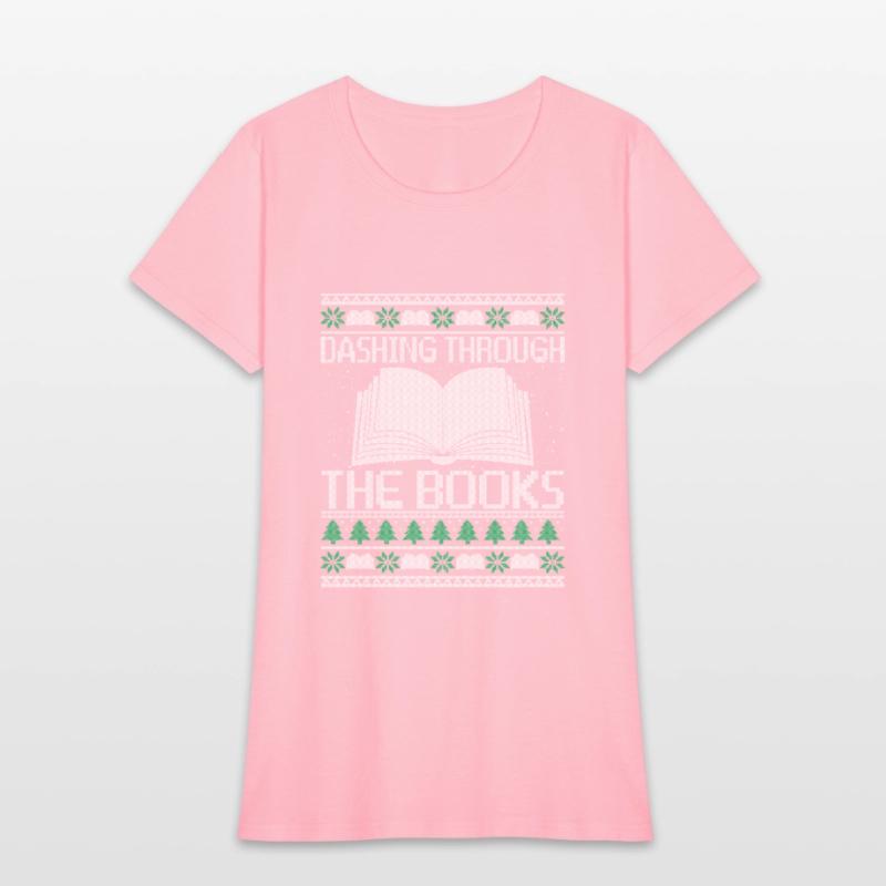 Dashing Through The Books Funny Reading Christmas