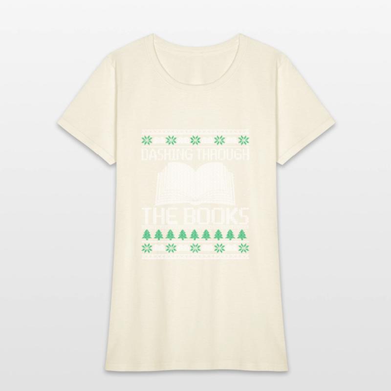 Dashing Through The Books Funny Reading Christmas