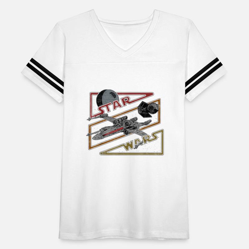 Death Star X Wing Tie Fighter Retro Logo