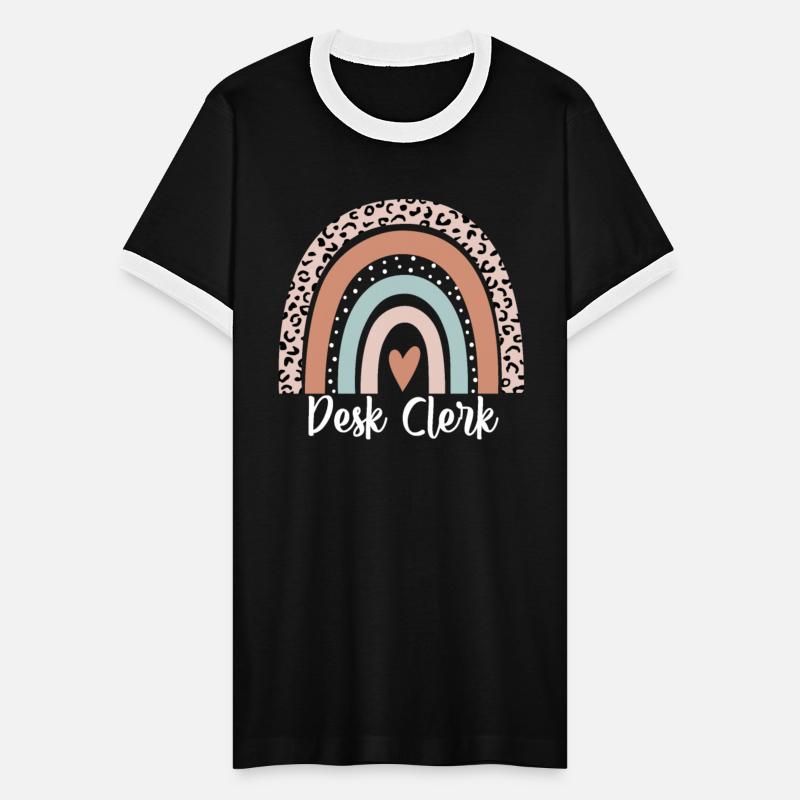 Desk Clerk Rainbow Leopard Funny Desk Clerk