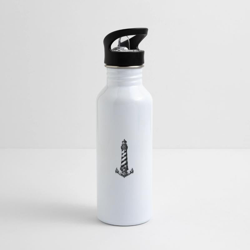 Diagonally Striped Coastal Lighthouse Anchor