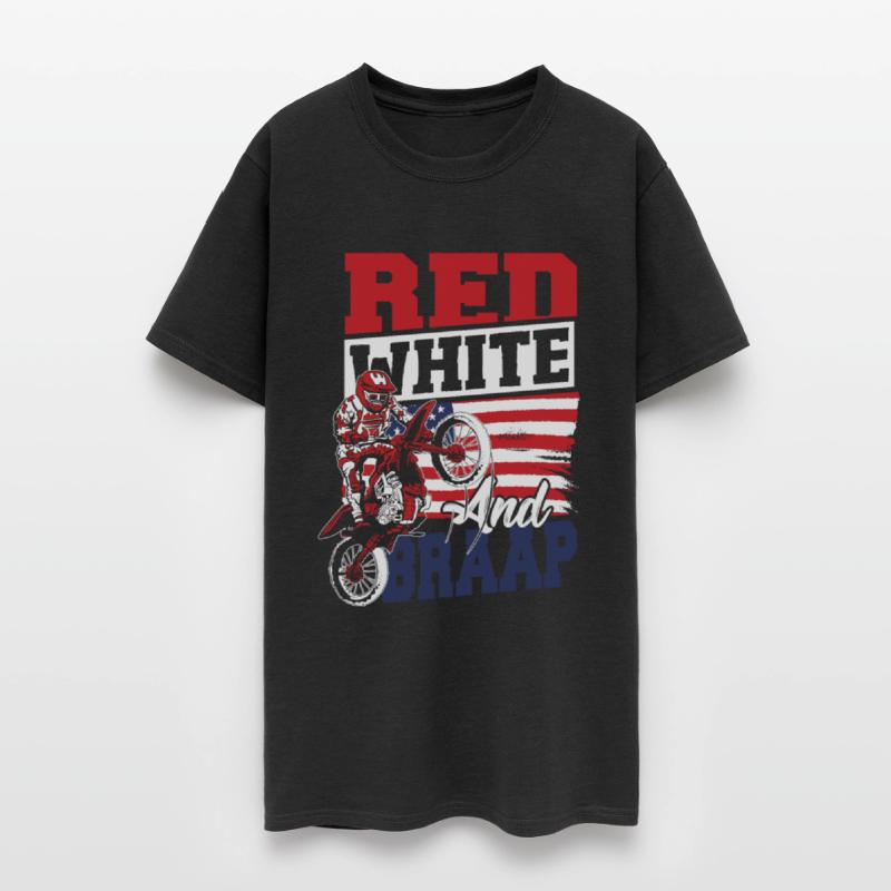 Dirt Bike American Flag Motocross Biker 4th of