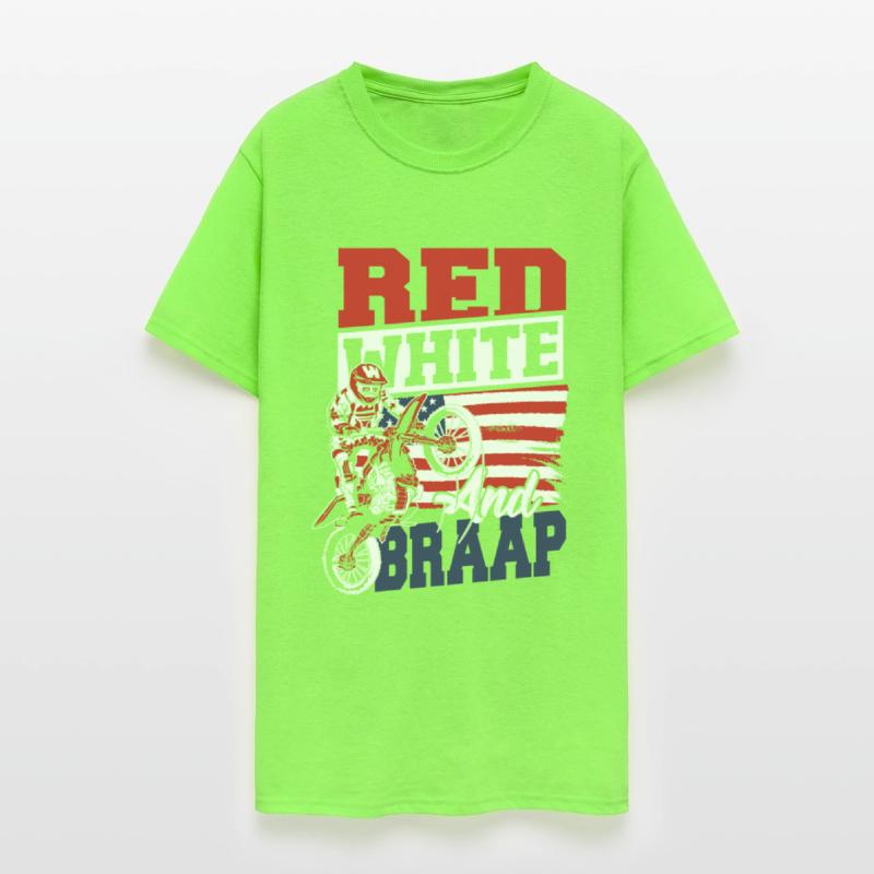 Dirt Bike American Flag Motocross Biker 4th of