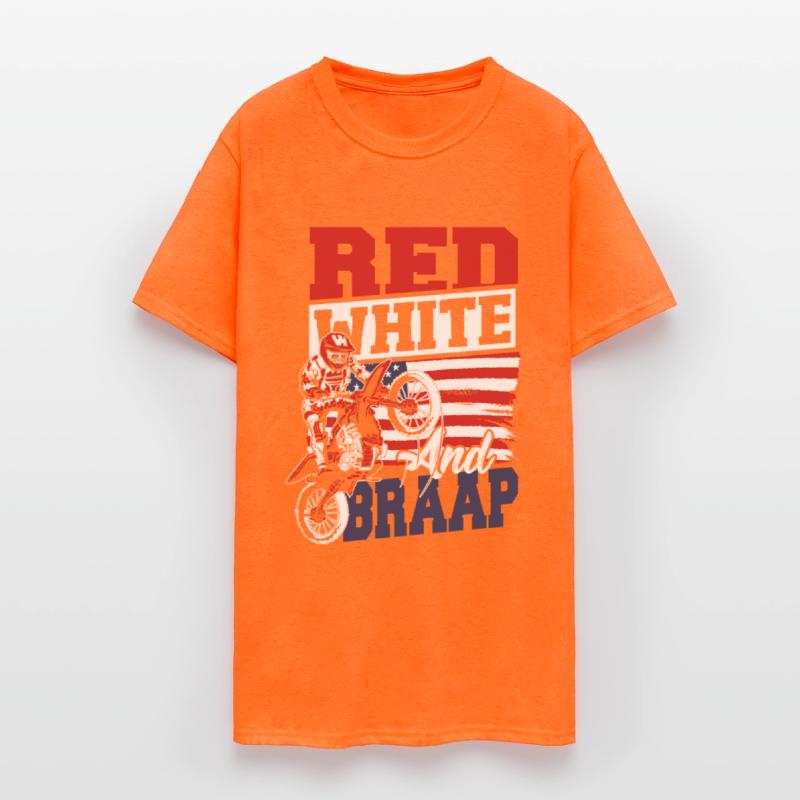 Dirt Bike American Flag Motocross Biker 4th of