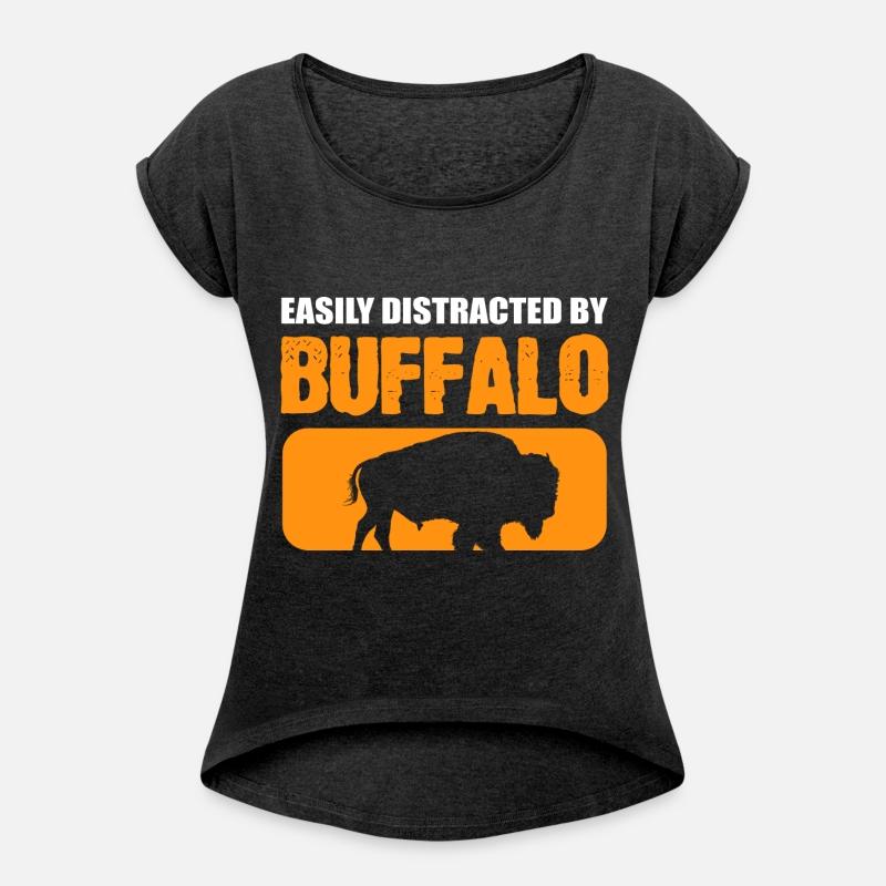 Distracted by Buffalos Steer Wrestler Gift