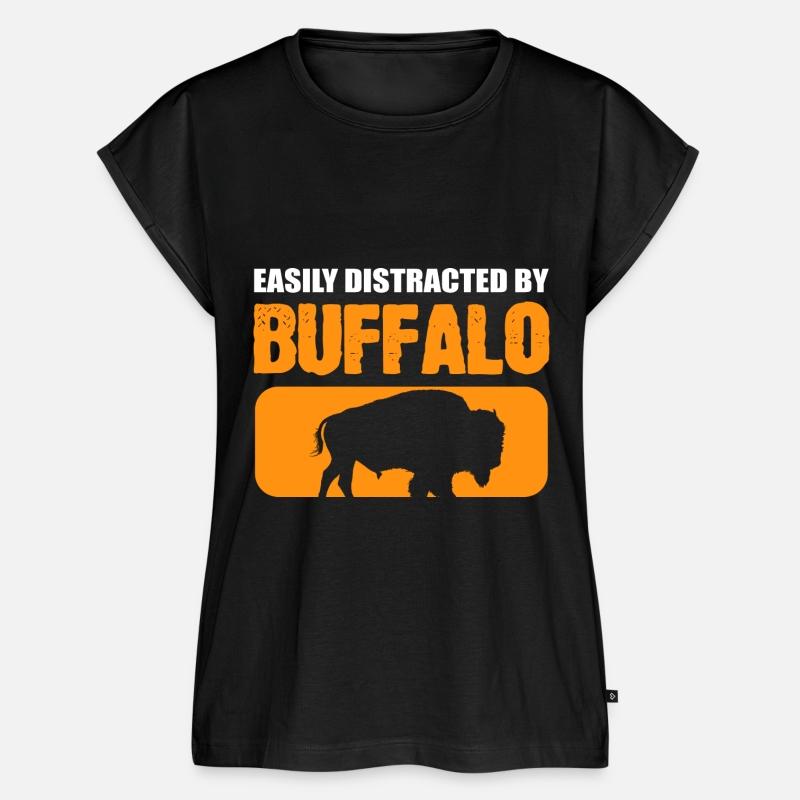 Distracted by Buffalos Steer Wrestler Gift