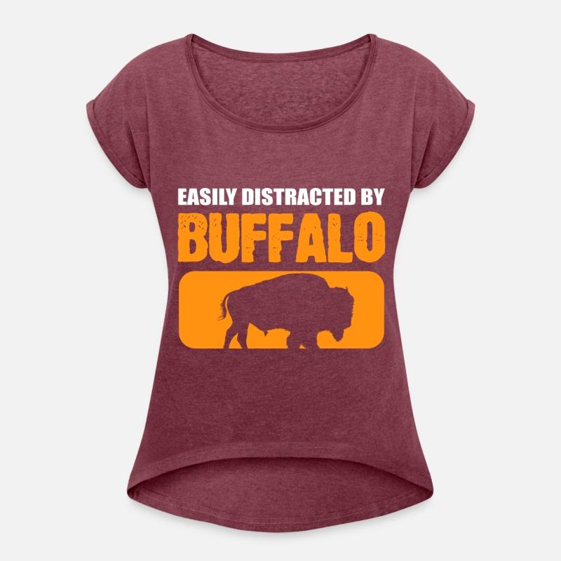 Distracted by Buffalos Steer Wrestler Gift