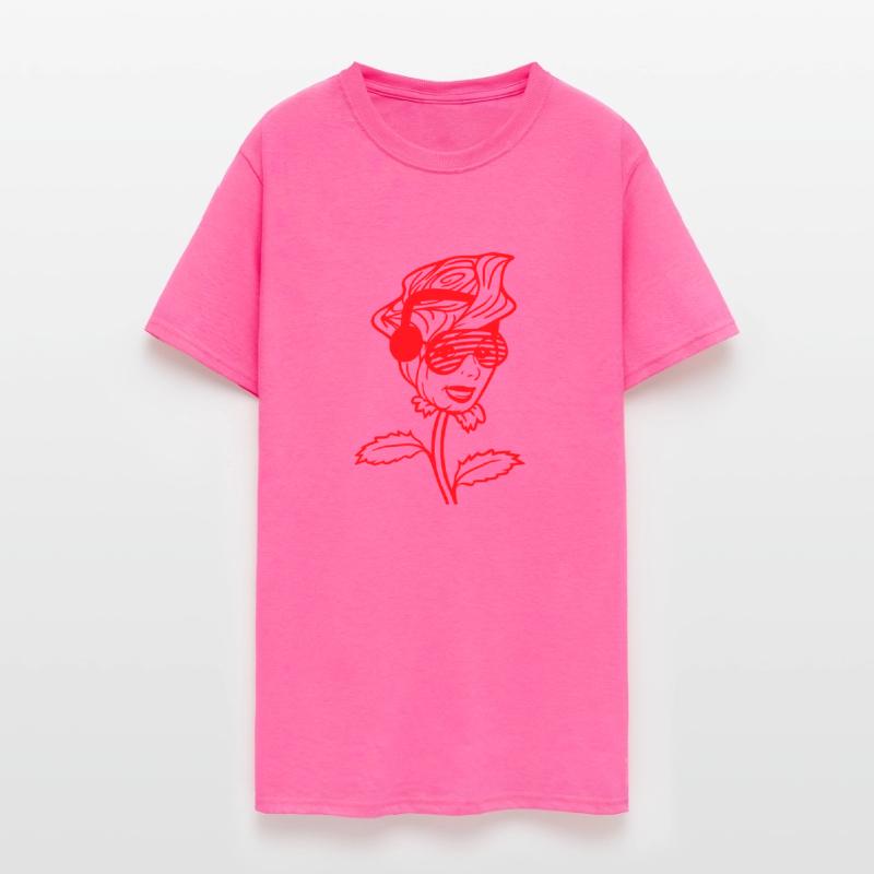 DJ Female Face Rose Flower Nature Blossoms Woman