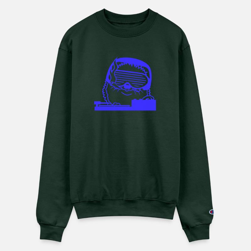 DJ Hedgehog Sunglasses Mixing Music Record Party