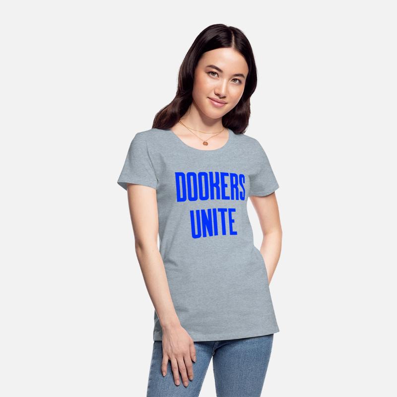 Dookers Unite Blue Text Wild Swimming Tees Long