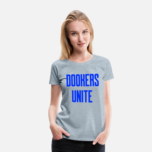Dookers Unite Blue Text Wild Swimming Tees Long