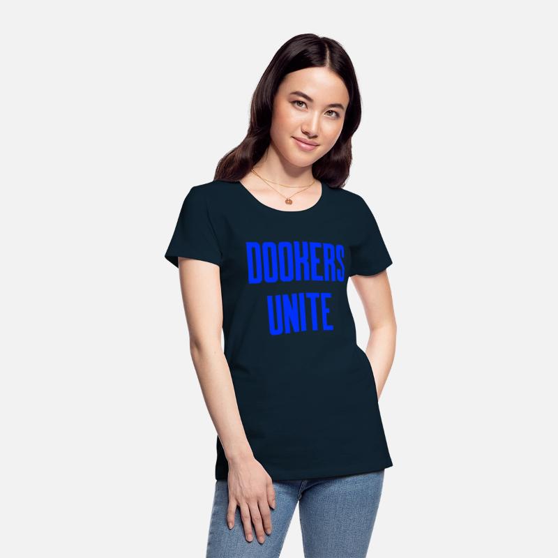 Dookers Unite Blue Text Wild Swimming Tees Long