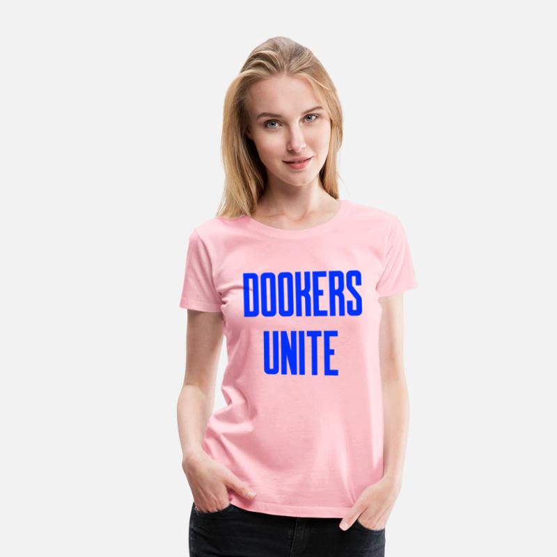 Dookers Unite Blue Text Wild Swimming Tees Long