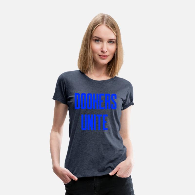 Dookers Unite Blue Text Wild Swimming Tees Long