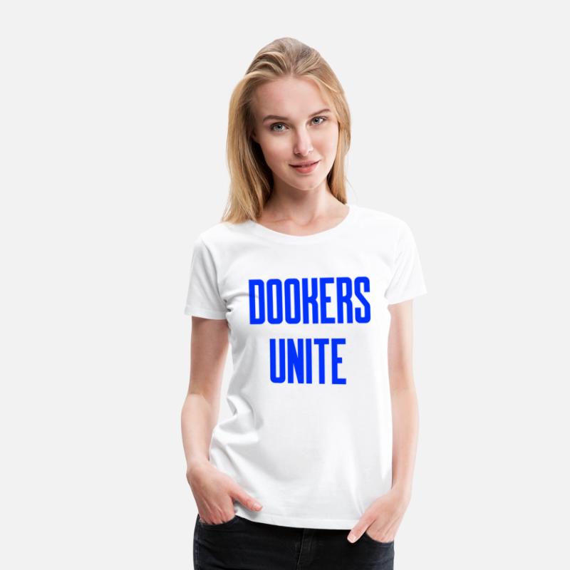 Dookers Unite Blue Text Wild Swimming Tees Long