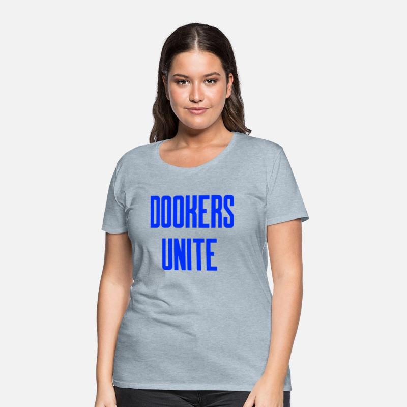 Dookers Unite Blue Text Wild Swimming Tees Long