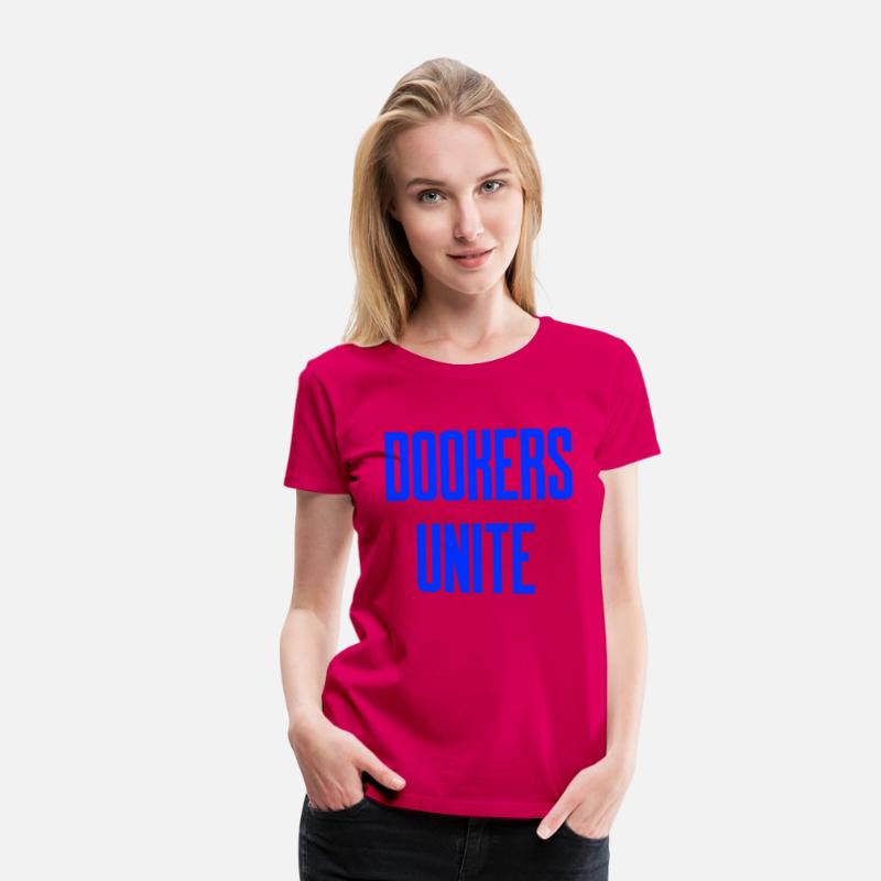 Dookers Unite Blue Text Wild Swimming Tees Long