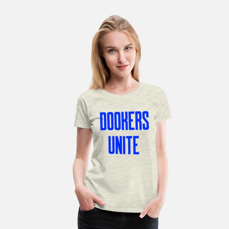 Dookers Unite Blue Text Wild Swimming Tees Long