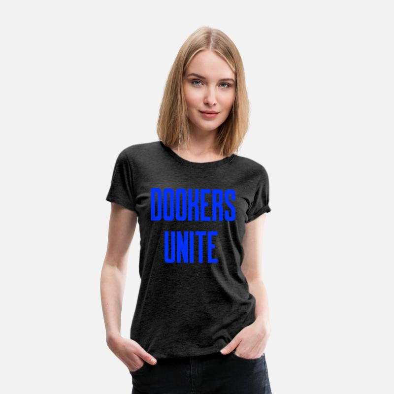 Dookers Unite Blue Text Wild Swimming Tees Long