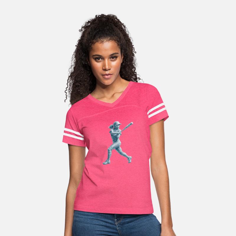Dynamic Softball Player Art