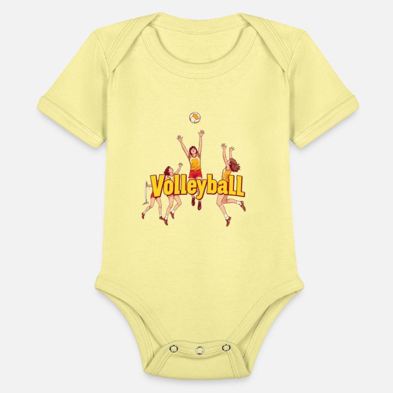 Dynamic Volleyball Team Illustration