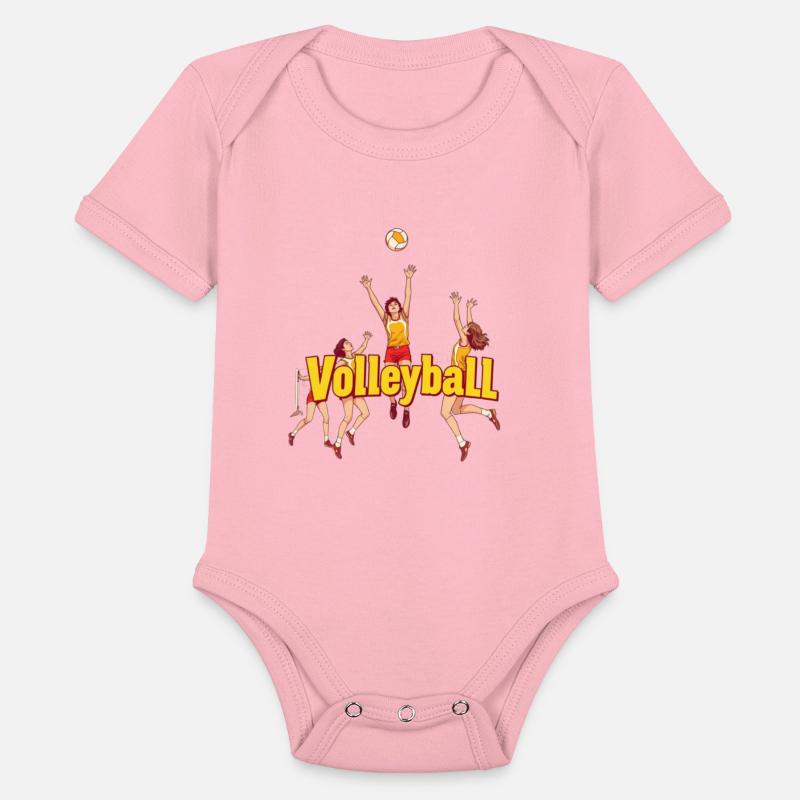 Dynamic Volleyball Team Illustration