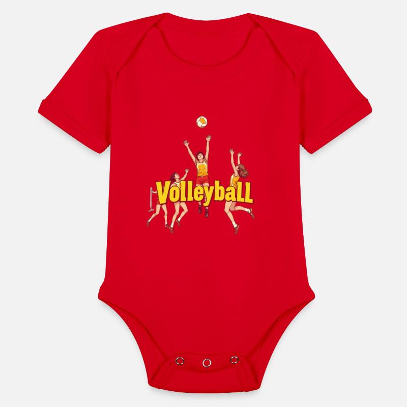 Dynamic Volleyball Team Illustration