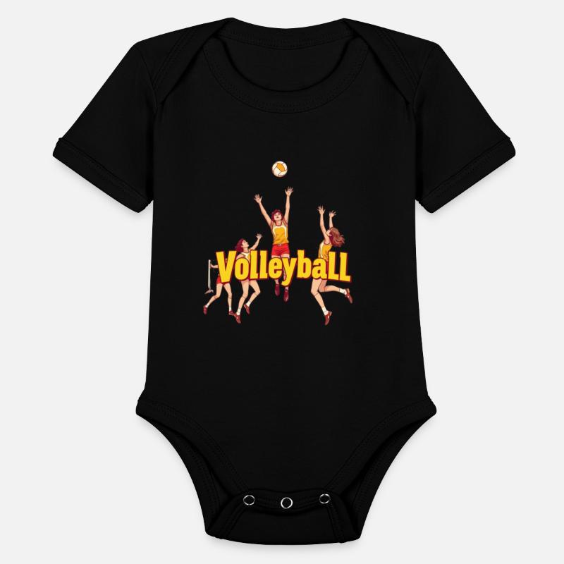 Dynamic Volleyball Team Illustration