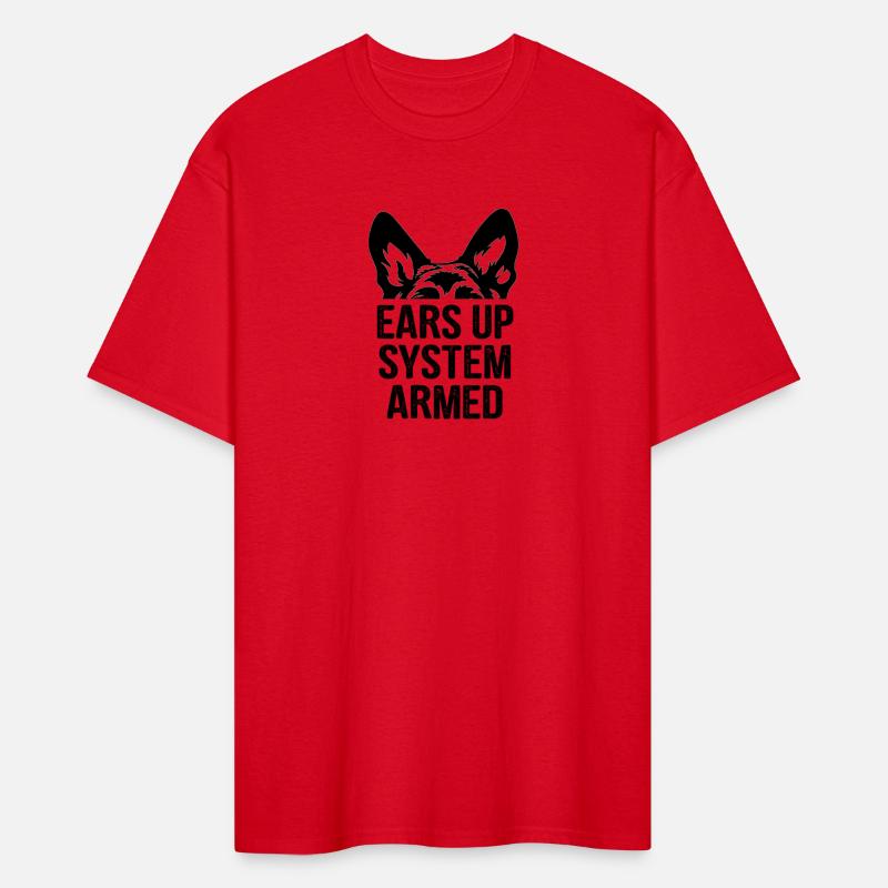 Ears Up System Armed German Shepherd