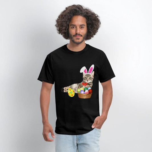 easter shirt cat funny bunny ears eggs gift cat