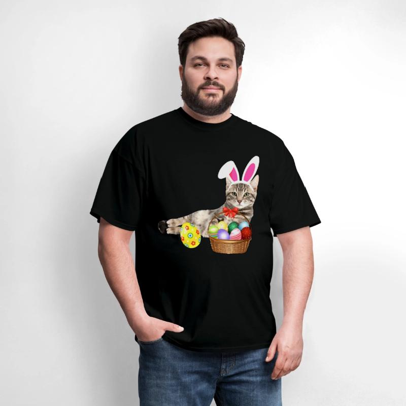 easter shirt cat funny bunny ears eggs gift cat