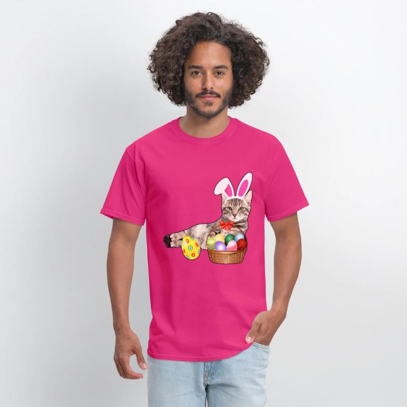 easter shirt cat funny bunny ears eggs gift cat