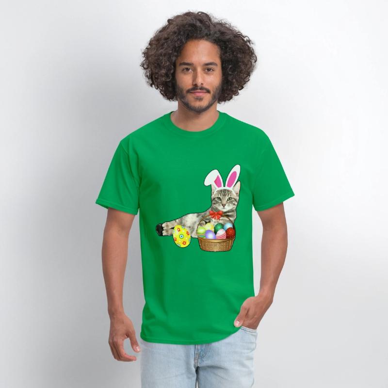 easter shirt cat funny bunny ears eggs gift cat