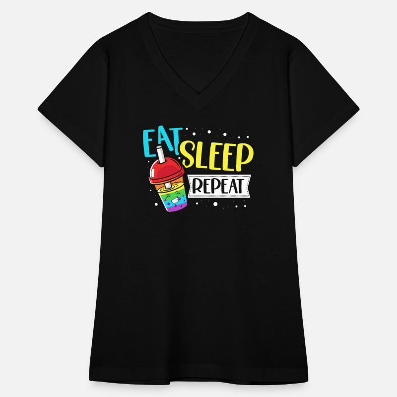 Eat Sleep Boba Tea Repeat Bubble Tea Lover Drinker