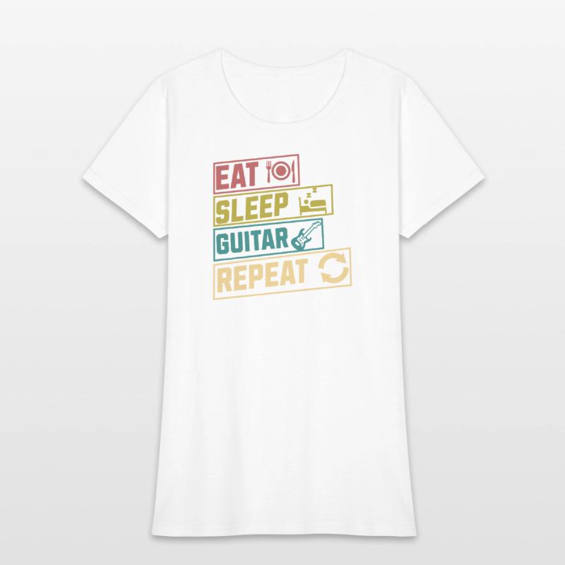 Eat sleep guitar reapet hobby