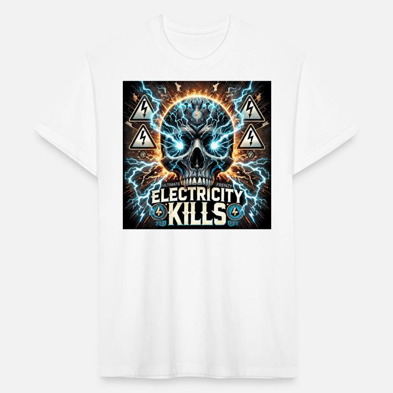 Electricity Kills – High Voltage Skull T-Shirt