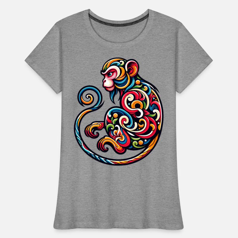 Elegant Monkey Chinese Zodiac Artistic