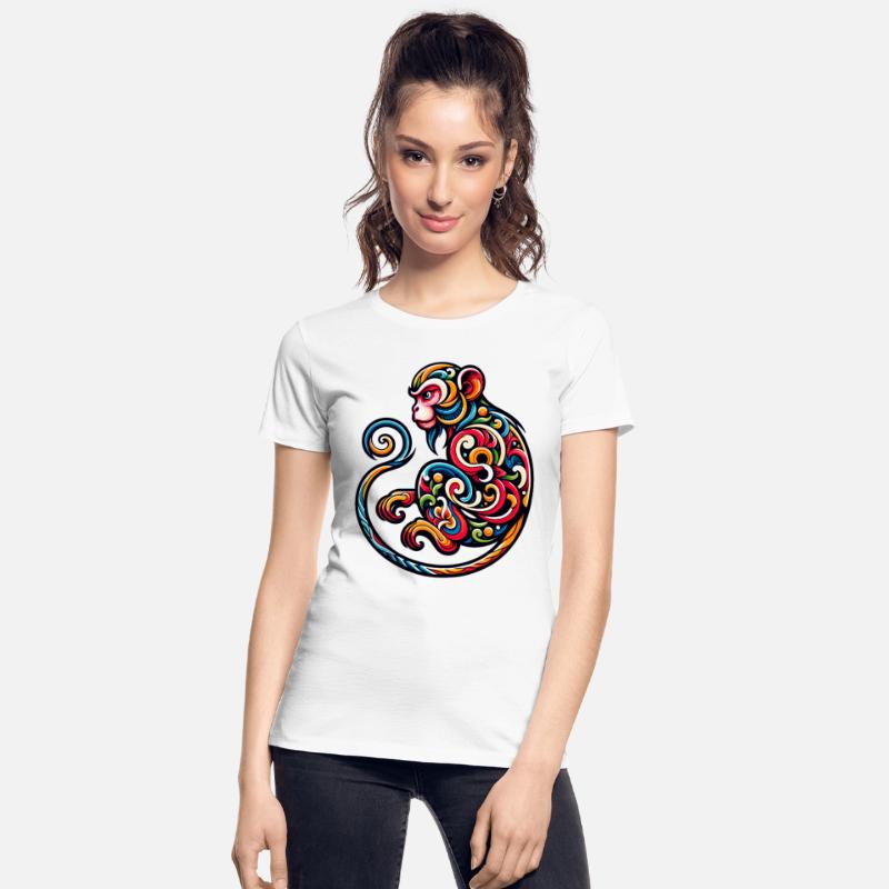 Elegant Monkey Chinese Zodiac Artistic