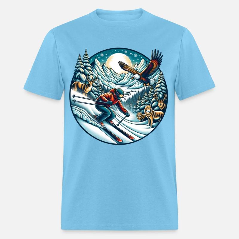 Epic Mountain Ski Adventure with Wildlife