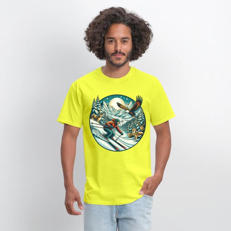 Epic Mountain Ski Adventure with Wildlife