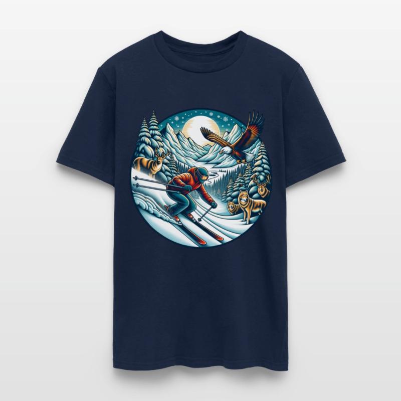 Epic Mountain Ski Adventure with Wildlife