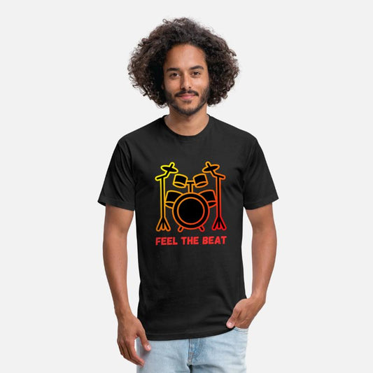 FEEL THE BEAT - Drum Set Music Lover Design