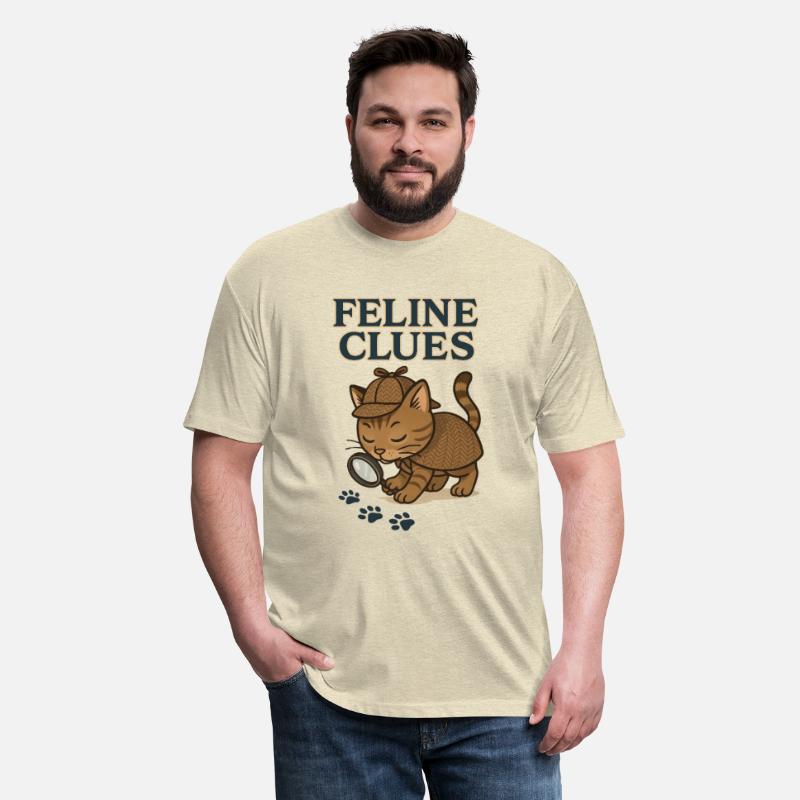 Feline Clues Detective Cat Illustration