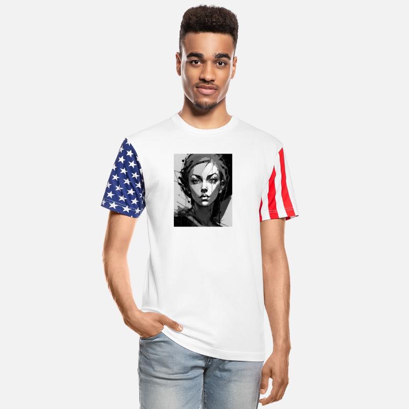 Female Structure - Black & White Digital Portrait