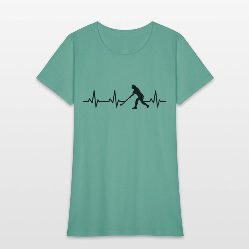 Field Hockey Player ECG Heartline
