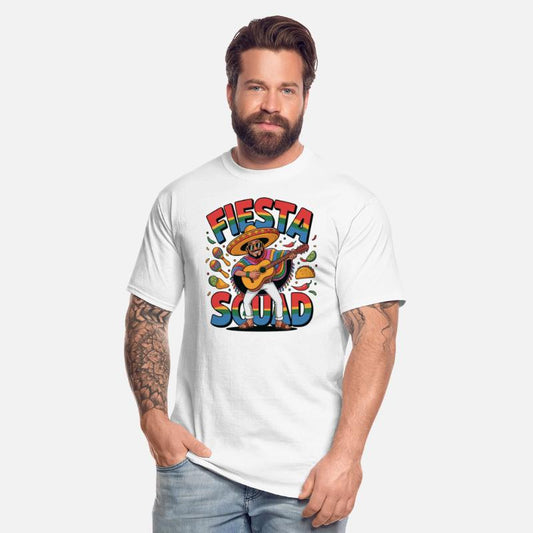 Fiesta Squad Mexican Party Vibes Sombrero Guitar